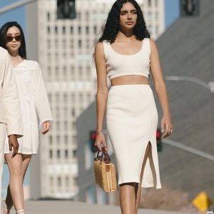 WOMN Knit Skirt and Tank Set